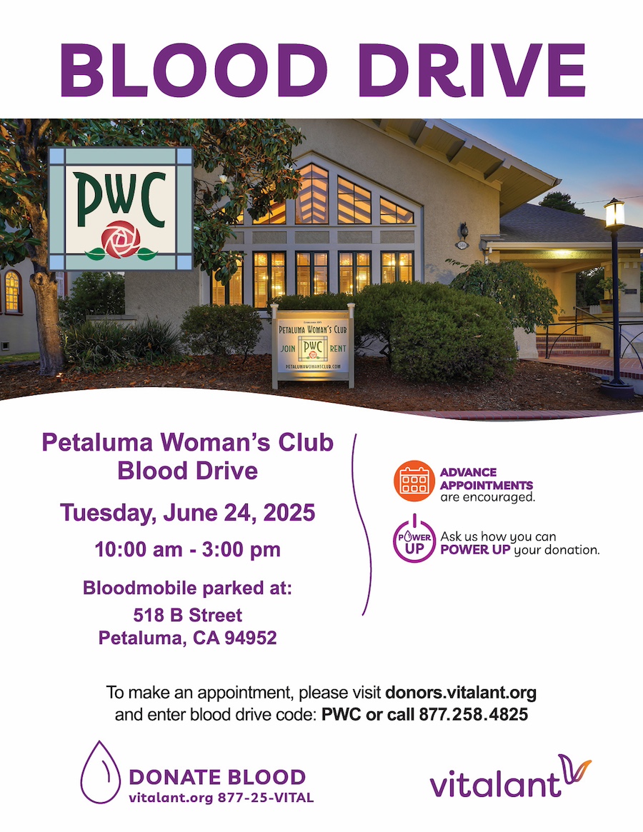 Blood drive flyer for June 24th, 2025