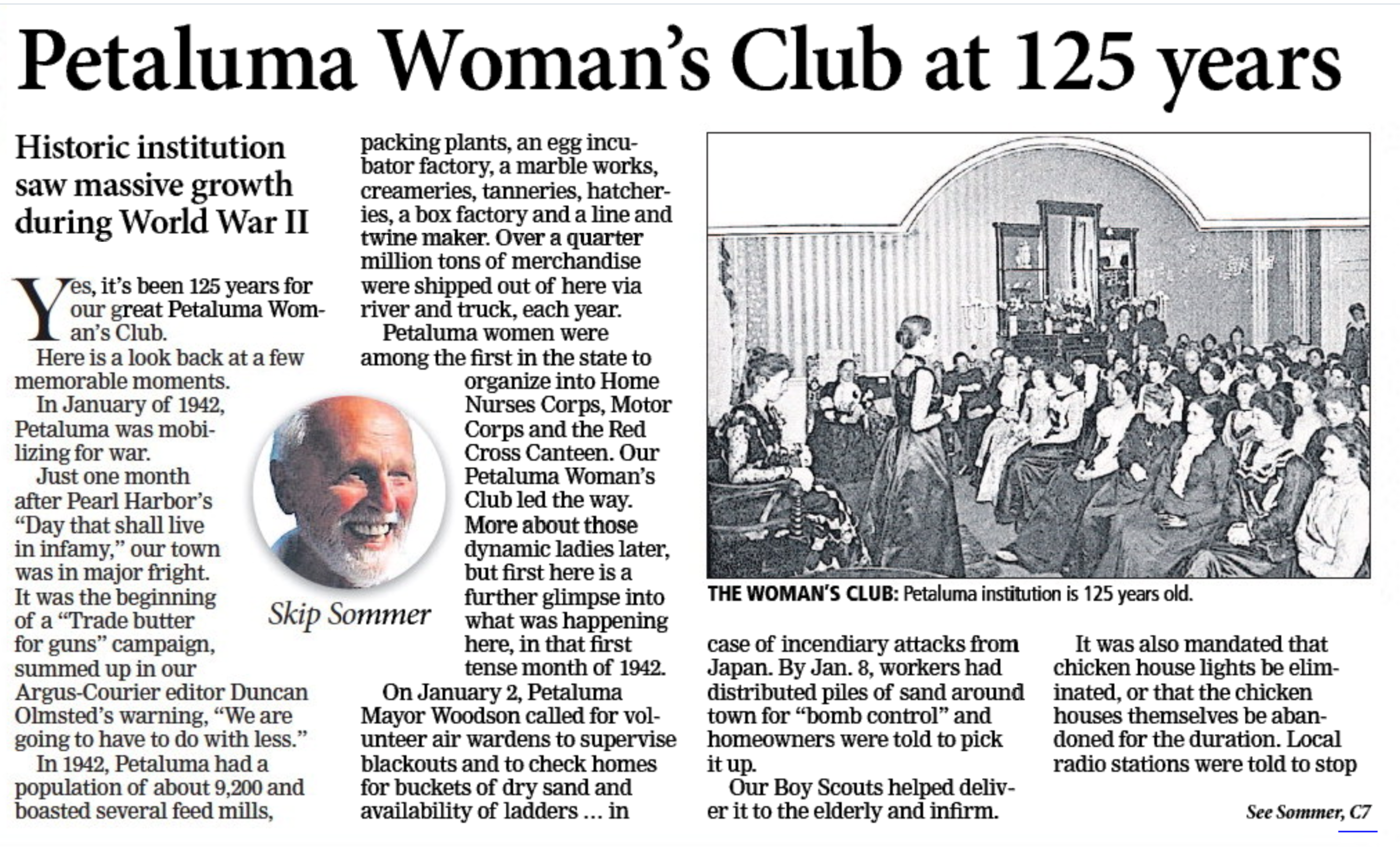 Page 1 of Sommer's PWC 125th article