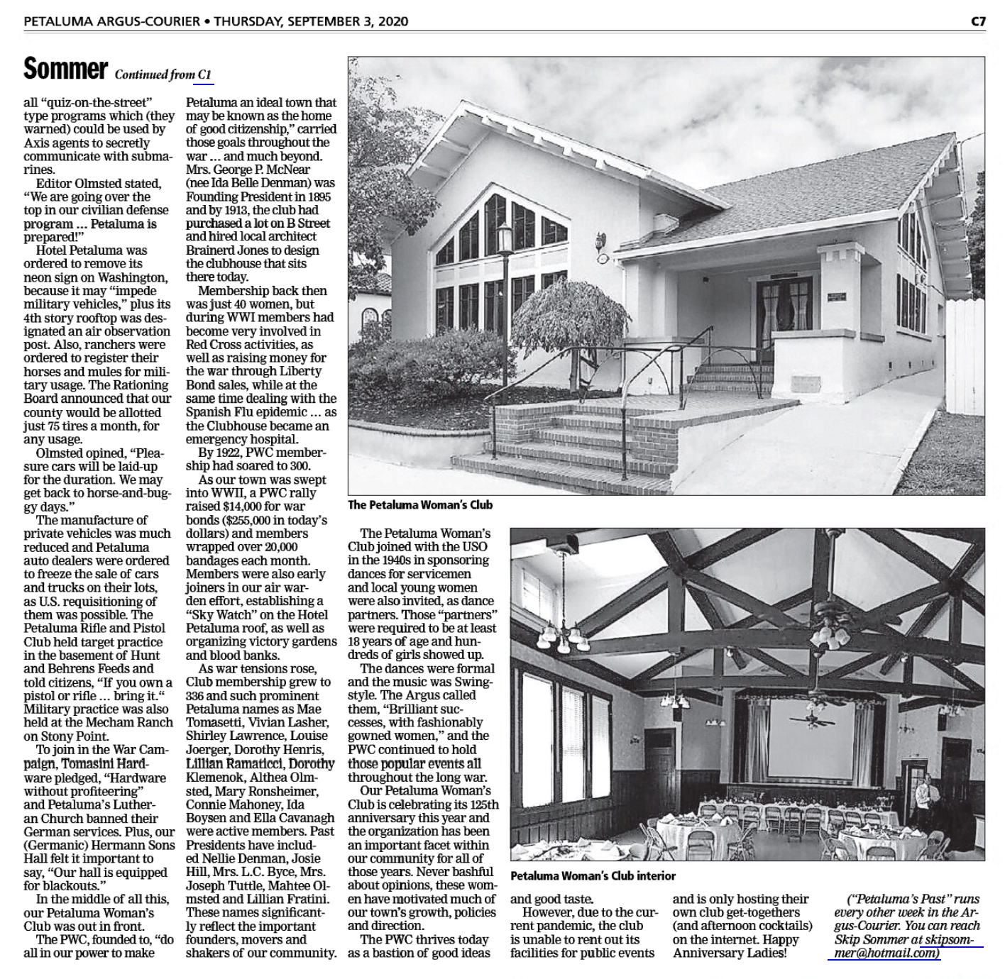 Page 2 of Sommer's PWC 125th article