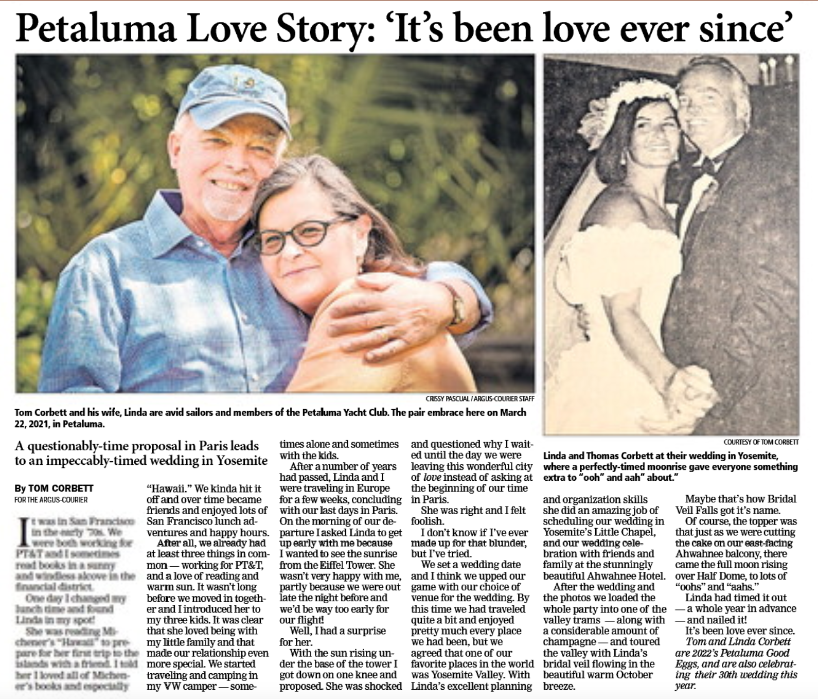 Tom and Linda Corbett - Petaluma's Good Eggs